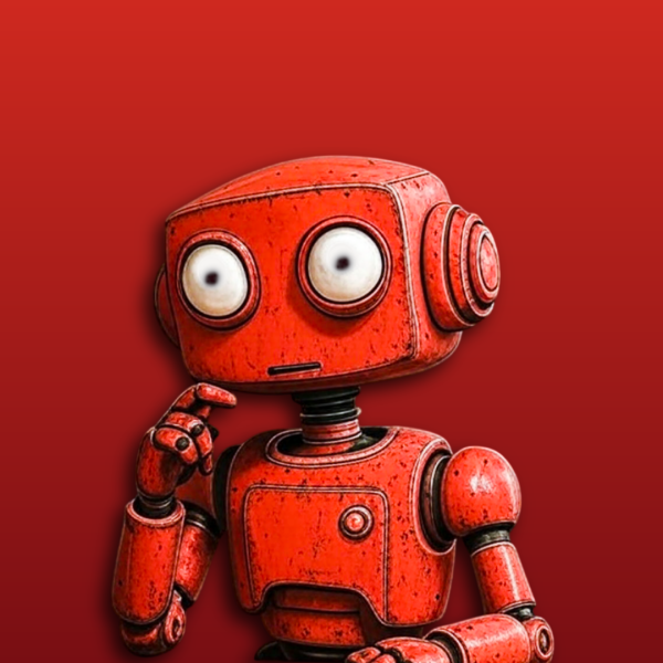 Octalas ai red robot